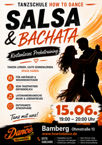Kostenloses Probetraining: Salsa & Bachata