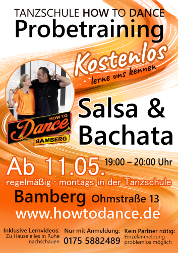 Kostenloses Probetraining: Salsa & Bachata