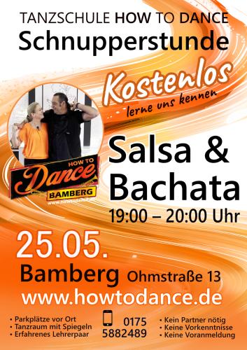 Kostenloses Probetraining: Salsa & Bachata